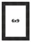 6x9 Thin Barnwood Picture Frame with UV-Resistant Acrylic & Acid Free Backing, Available in 2 Paint Finishes - Grey and Black